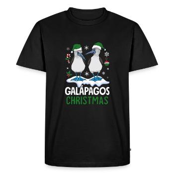 Noël aux Galapagos - T-shirt Premium bio Homme - noir - Devant - Nico (187cm)