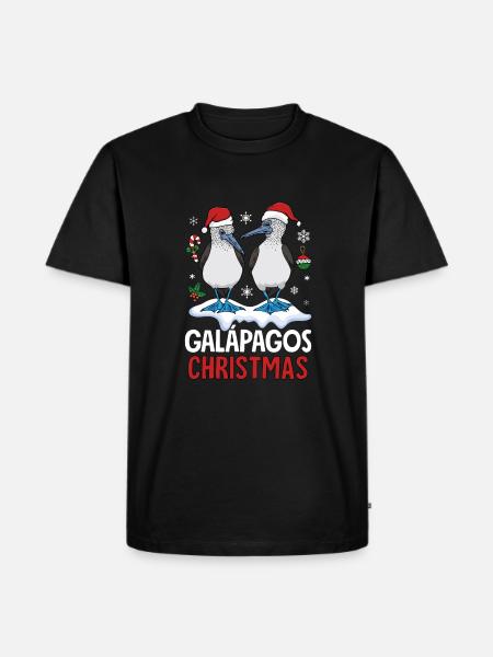 Galapagos Christmas - Men's Premium Organic T-Shirt - black