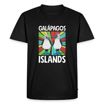 Îles Galapagos - T-shirt Premium bio Homme - noir - Devant - Nico (187cm)