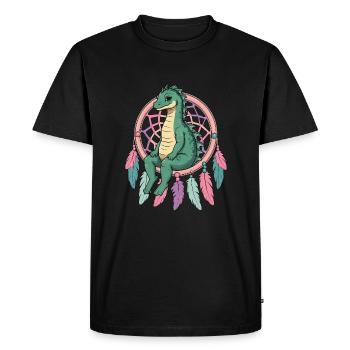 Attrape-rêves Loch Ness Monster - T-shirt Premium bio Homme - noir - Devant - Nico (187cm)