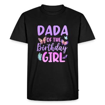 Dada De La Fille D’anniversaire - T-shirt Premium bio Homme - noir - Devant - Nico (187cm)