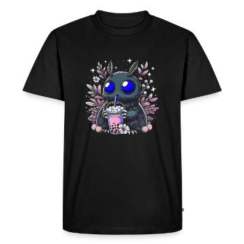 Thé à bulles Mothman - T-shirt Premium bio Homme - noir - Devant - Nico (187cm)