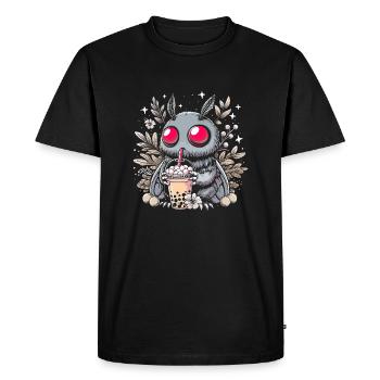 Thé à bulles Mothman - T-shirt Premium bio Homme - noir - Devant - Nico (187cm)