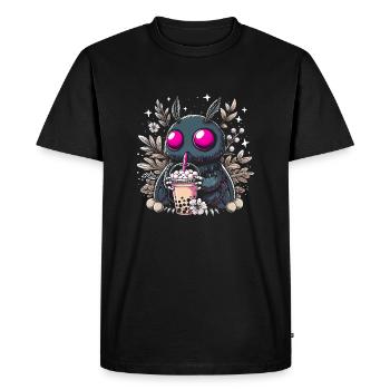 Thé à bulles Mothman - T-shirt Premium bio Homme - noir - Devant - Nico (187cm)
