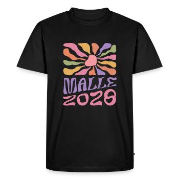 Malle 2028 - Men's Premium Organic T-Shirt - black - Front - Nico (187cm)
