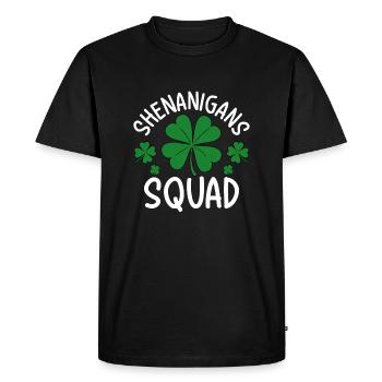 Shenanigans Squad - Men's Premium Organic T-Shirt - black - Front - Nico (187cm)
