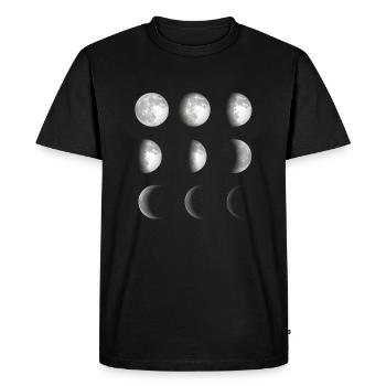 Phases de lune espace - T-shirt Premium bio Homme - noir - Devant - Nico (187cm)