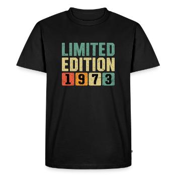 Édition limitée 1973 - T-shirt Premium bio Homme - noir - Devant - Nico (187cm)