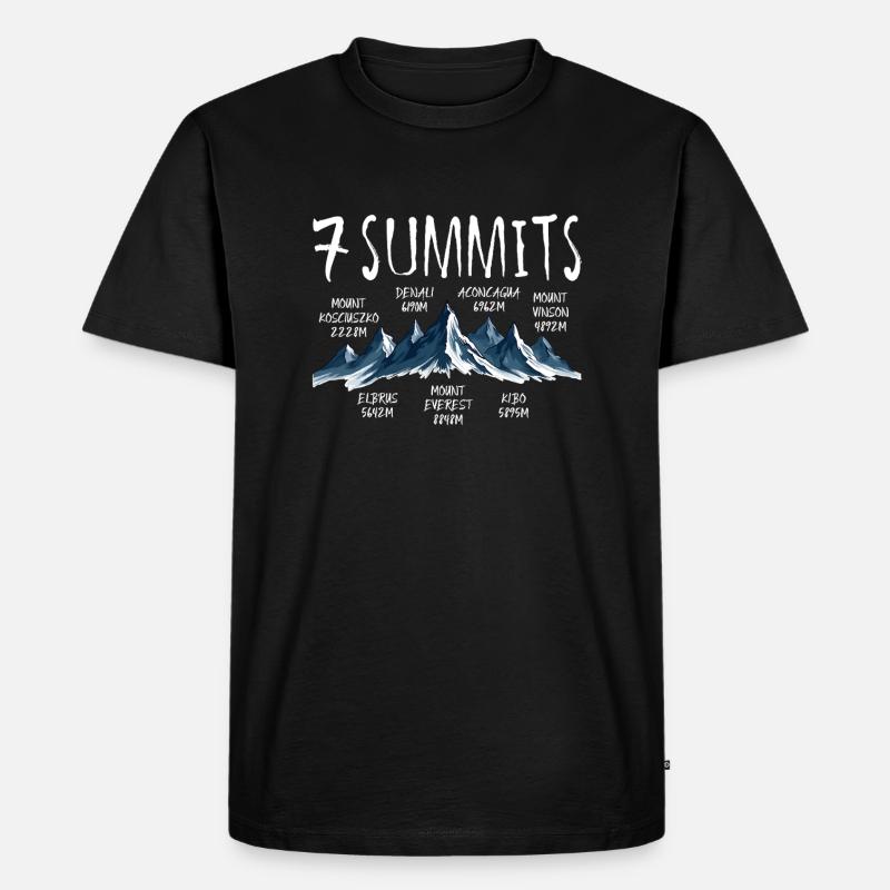 7 sommets Kosciuszko - T-shirt Premium bio Homme - noir