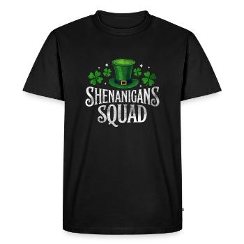 Shenanigans Squad - Men's Premium Organic T-Shirt - black - Front - Nico (187cm)