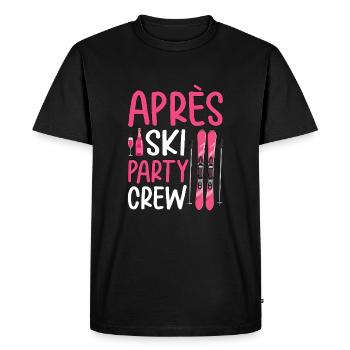 Après Ski Party Crew - Men's Premium Organic T-Shirt - black - Front - Nico (187cm)