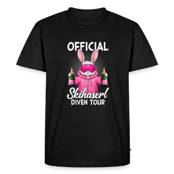 Visite officielle de Skihaserl Diven - T-shirt Premium bio Homme - noir - Devant - Nico (187cm)