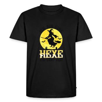 Je suis une sorcière, j’ai le droit de faire ça - T-shirt Premium bio Homme - noir - Devant - Nico (187cm)