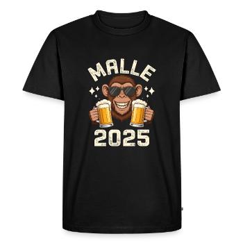 Malle 2025 Monkeys - Men's Premium Organic T-Shirt - black - Front - Nico (187cm)