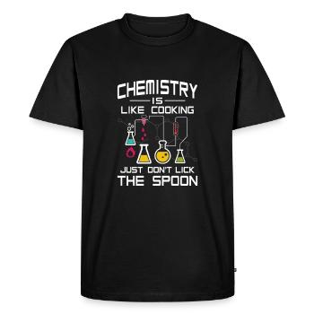 Chemistry like Cooking just don't lick the Spoon - T-shirt Premium bio Homme - noir - Devant - Nico (187cm)