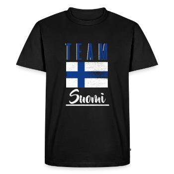 Équipe de la Finlande T-Shirt Cadeau Home Sport - T-shirt Premium bio Homme - noir - Devant - Nico (187cm)