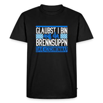 Brennsuppm Bayern Bayrisch cadeau drôle - T-shirt Premium bio Homme - noir - Devant - Nico (187cm)