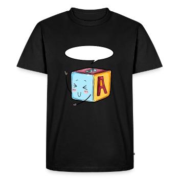 Bébé jeu de nativité cadeau - T-shirt Premium bio Homme - noir - Devant - Nico (187cm)
