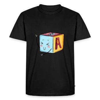 Cadeau de naissance Baby Playwfel - T-shirt Premium bio Homme - noir - Devant - Nico (187cm)