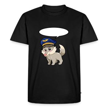 Pilote Wolf - T-shirt Premium bio Homme - noir - Devant - Nico (187cm)