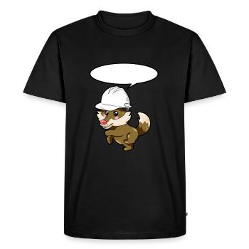 Ingeneur Wolf - T-shirt Premium bio Homme - noir - Devant - Nico (187cm)