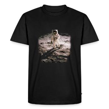 Man in the Moon - Men's Premium Organic T-Shirt - black - Front - Nico (187cm)