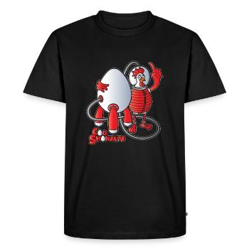 Cock Smonaute - Men's Premium Organic T-Shirt - black - Front - Nico (187cm)