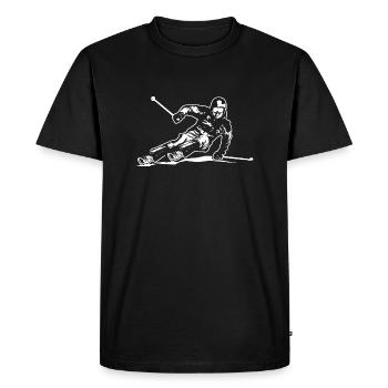 Alpine Ski - Ski - Skifahrer - Skier - Skiurlaub - T-shirt Premium bio Homme - noir - Devant - Nico (187cm)