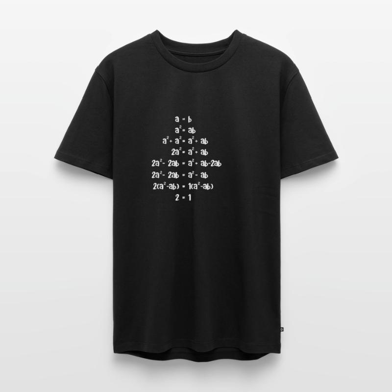 Zwei gleich eins Math-Assistent Geschenk Männer Premium Bio T-Shirt