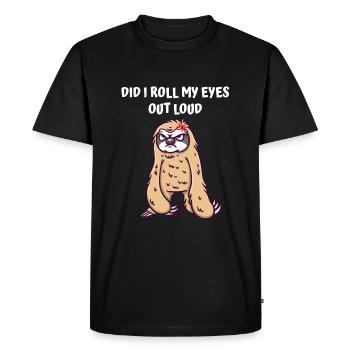 Ai-je sorti mes yeux du snob sarcastique bruyant - T-shirt Premium bio Homme - noir - Devant - Nico (187cm)