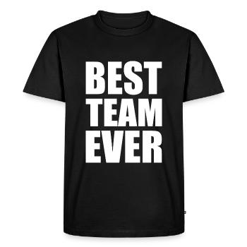 Best team ever - Men's Premium Organic T-Shirt - black - Front - Nico (187cm)