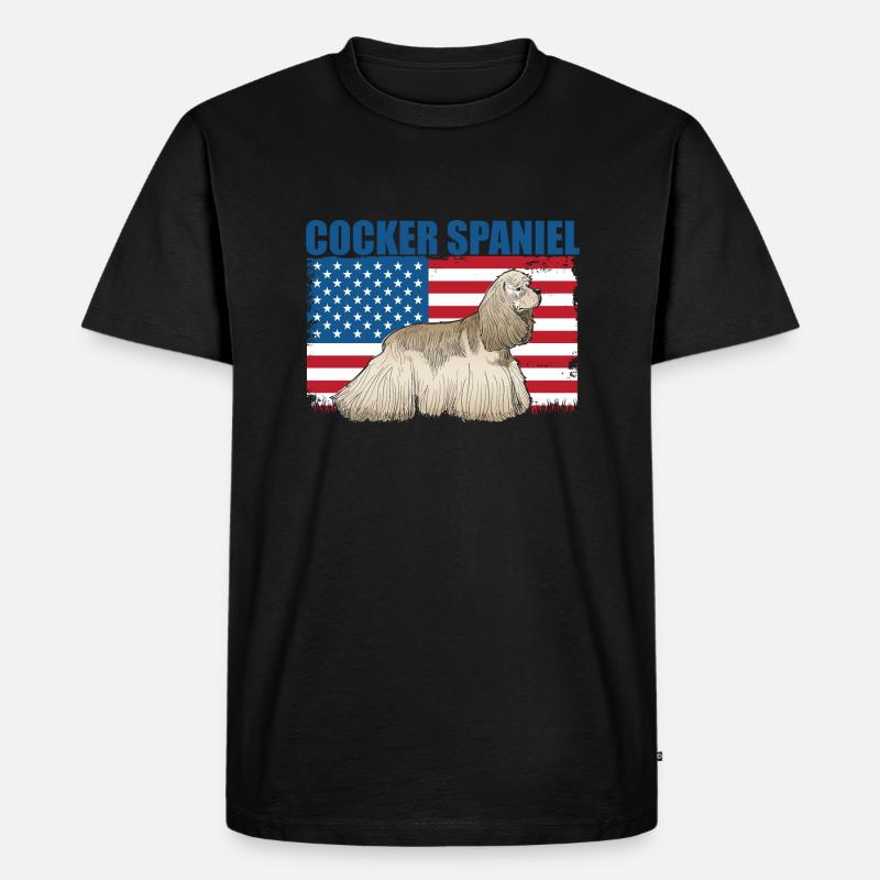 Cocker Spaniel - Männer Premium Bio T-Shirt - Schwarz