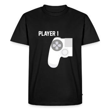 Zocken - Männer Premium Bio T-Shirt - Schwarz - Vorne - Nico (187cm)