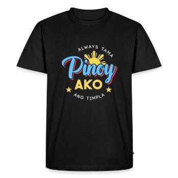 Pinoy Ako joke for Filipino Americans - Men's Premium Organic T-Shirt - black - Front - Nico (187cm)