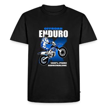 Enduro Offroad - Men's Premium Organic T-Shirt - black - Front - Nico (187cm)