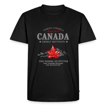 Kanada - Maple Leaf - Canada - Men's Premium Organic T-Shirt - black - Front - Nico (187cm)