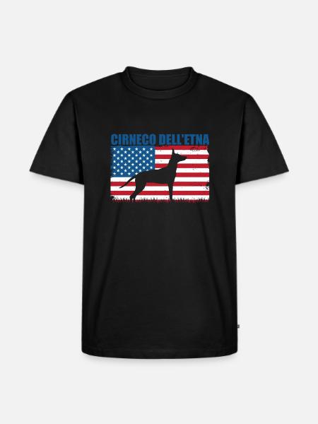 Cirneco dell Etna - Männer Premium Bio T-Shirt - Schwarz