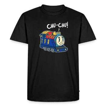 Train - T-shirt Premium bio Homme - noir - Devant - Nico (187cm)