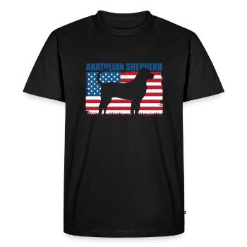 Chien de berger d’Anatolie - T-shirt Premium bio Homme - noir - Devant - Nico (187cm)