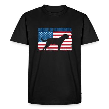 Dogue de Bordeaux - T-shirt Premium bio Homme - noir - Devant - Nico (187cm)