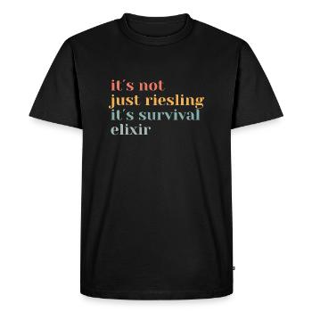 Schorle Riesling Pfalz Weinfest Wine Lover Motiv - T-shirt Premium bio Homme - noir - Devant - Nico (187cm)