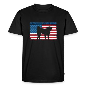 Appenzeller Sennenhund - T-shirt Premium bio Homme - noir - Devant - Nico (187cm)