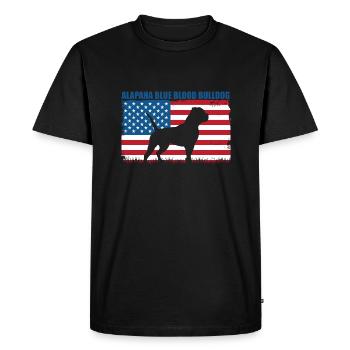 Alapaha Blue Blood Bulldog - Men's Premium Organic T-Shirt - black - Front - Nico (187cm)