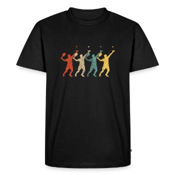 Padel Padel Player Padeltennis Paddle - Men's Premium Organic T-Shirt - black - Front - Nico (187cm)