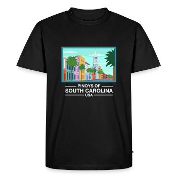 South Carolina Fil-Am Design for Proud Pinoys - Men's Premium Organic T-Shirt - black - Front - Nico (187cm)
