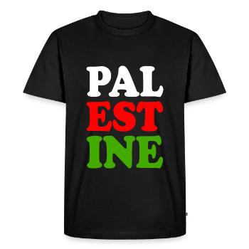 Palestine - Men's Premium Organic T-Shirt - black - Front - Nico (187cm)