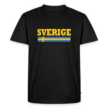 Sverige - T-shirt Premium bio Homme - noir - Devant - Nico (187cm)
