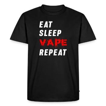 Vaping Vaping Vape Vaper E Cigarette Drip Steamer - Men's Premium Organic T-Shirt - black - Front - Nico (187cm)