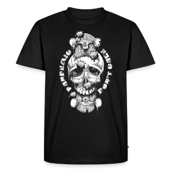 Patineur pandémique - T-shirt Premium bio Homme - noir - Devant - Nico (187cm)