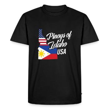 Filipinos of Idaho Design for Proud Fil-Ams - Men's Premium Organic T-Shirt - black - Front - Nico (187cm)